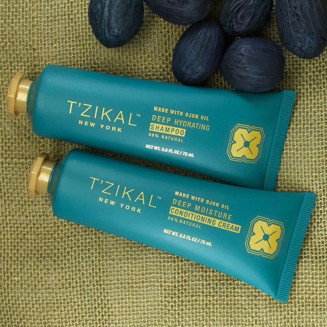 T'zikal Bare Project | Shampoo & Conditioner Gift Set for Natural Hair 
